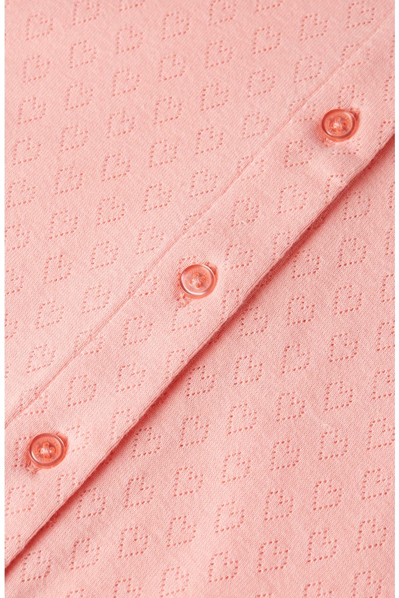 Kids' 2Fer Pointelle Cardigan & Sweater Tank Set, Alternate, color, APRICOT BLUSH