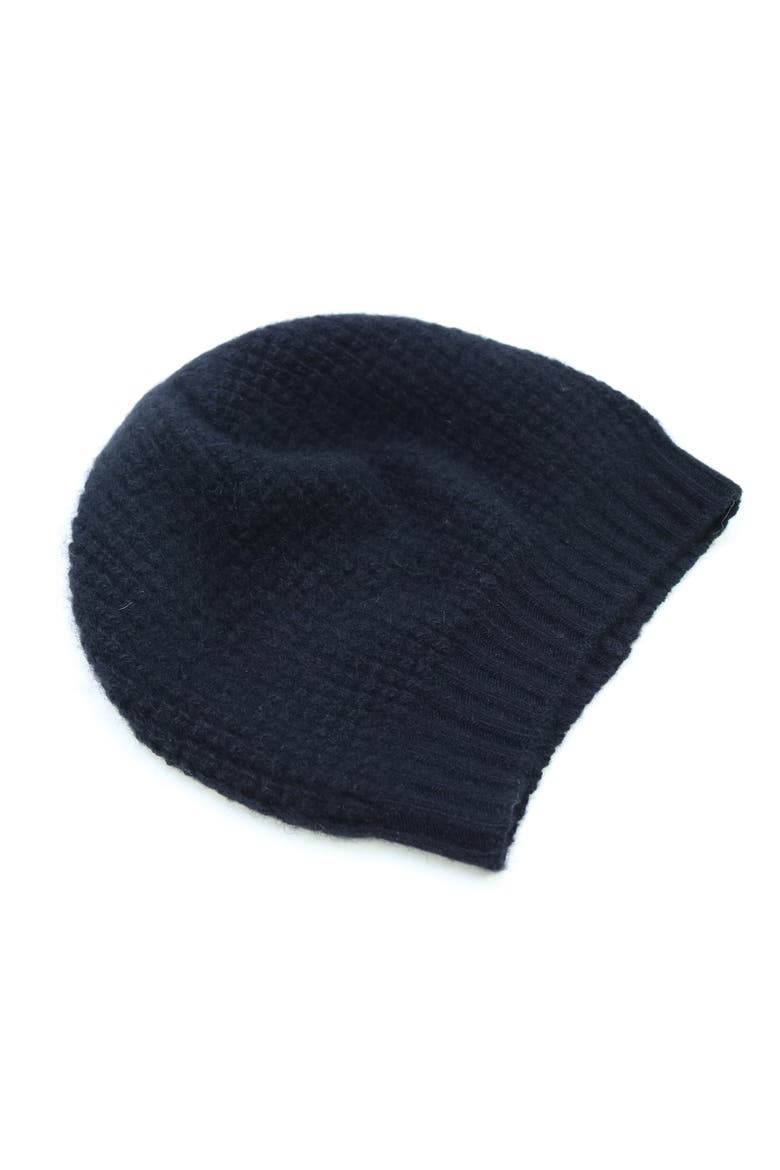 Cashmere stitched hat, Alternate, color, BLACK