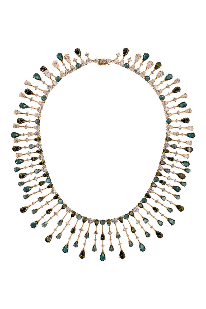 Hera Drama Collar Necklace, Main, color, GOLD