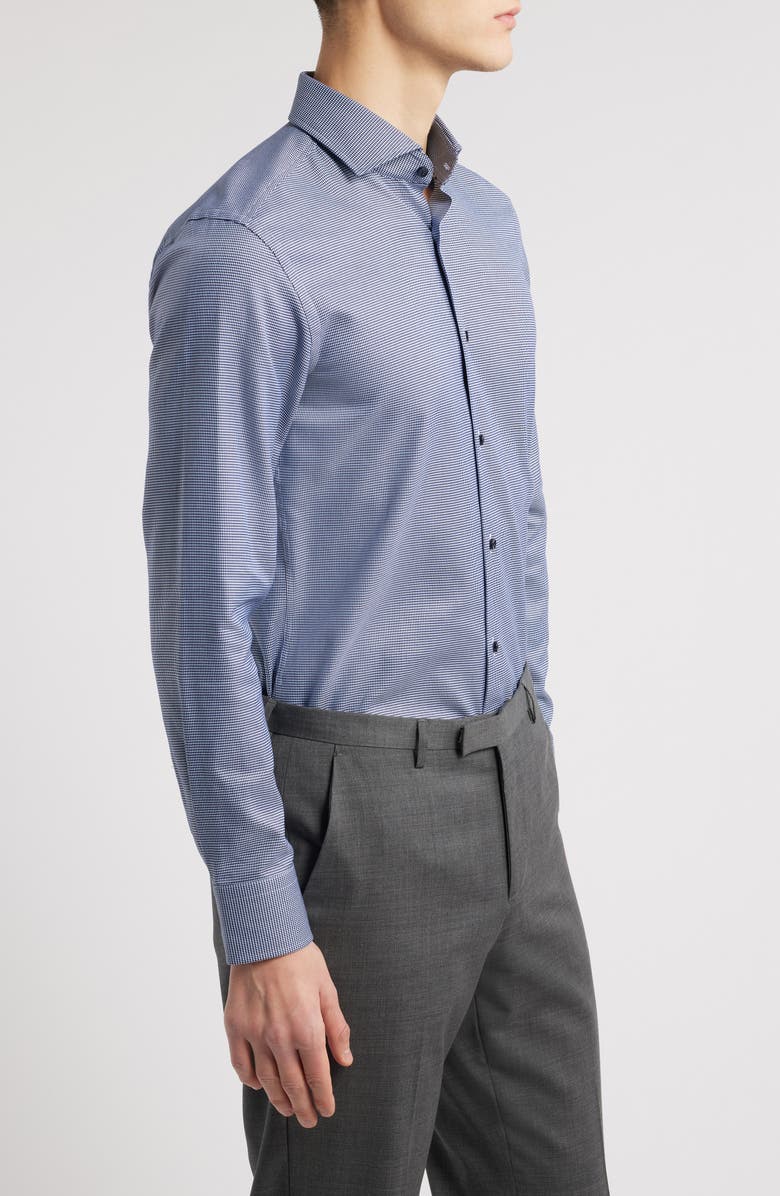BOSS H-Hank Kent Dress Shirt, Alternate, color, Navy