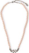 Off-White ARROW PEARL FULL NECKLACE SILVER -SOFT PINK