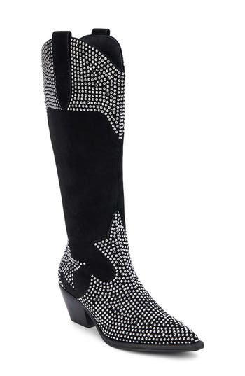 Matisse Dumplin Studded Western Boot In Black