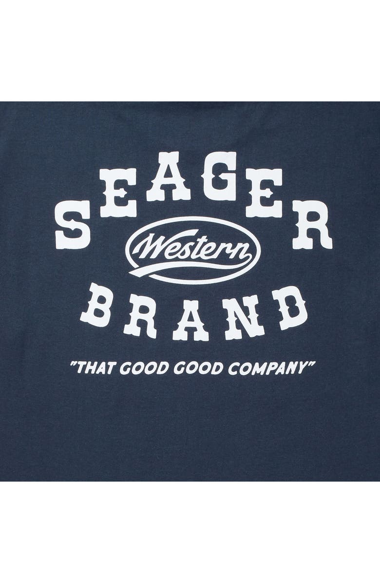 Seager Co Saloon Cotton Graphic T-Shirt, Alternate, color, Navy