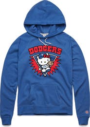 Homage Women's Homage Royal Hello Kitty x Los Angeles Dodgers Throw Burst Tri-Blend Hoodie