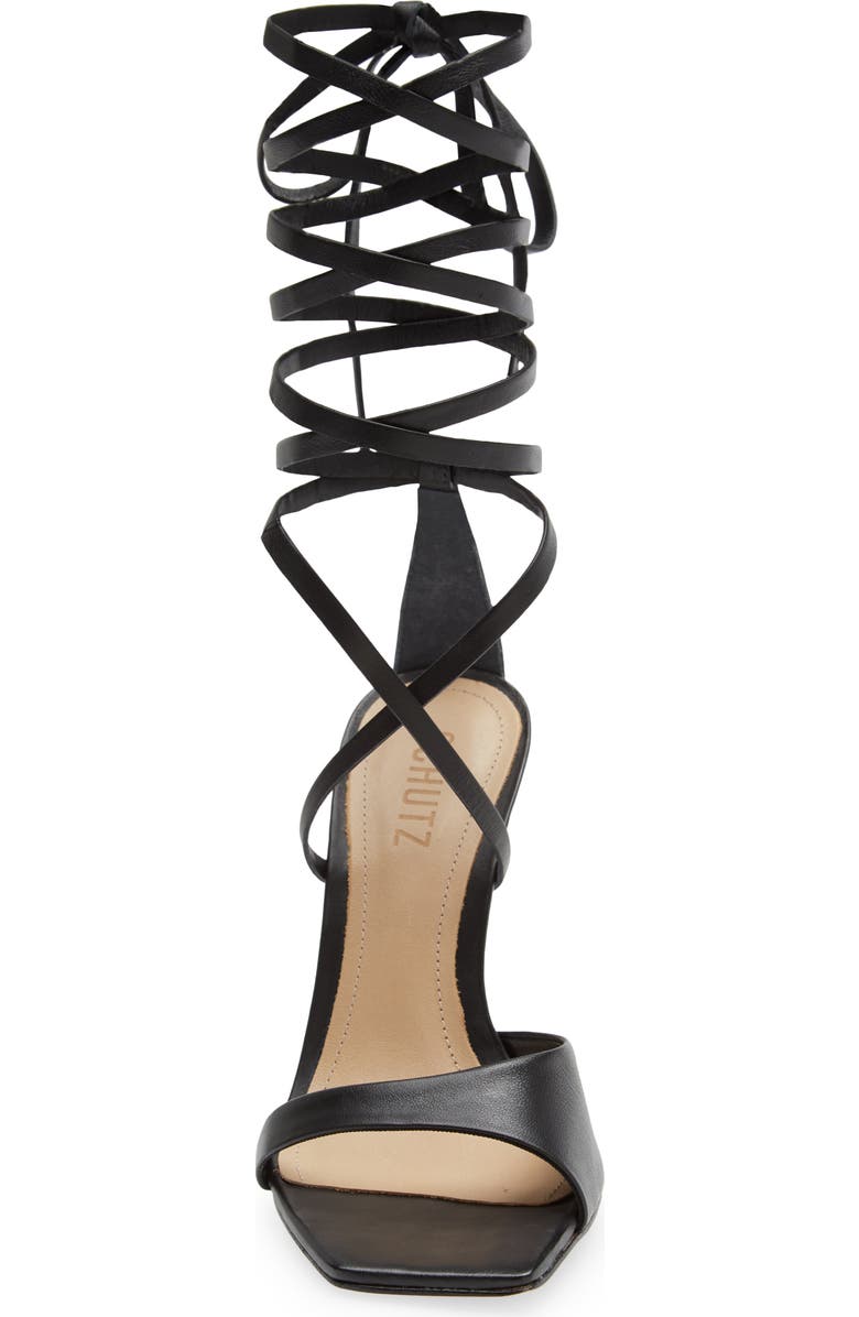 Schutz Bryce Ankle Wrap Sandal, Alternate, color,