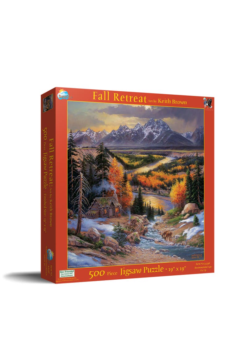 Fall Retreat 500 piece Jigsaw Puzzle for Adults, Main, color, Multicolor