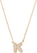 BP. Pavé Crystal Initial Necklace