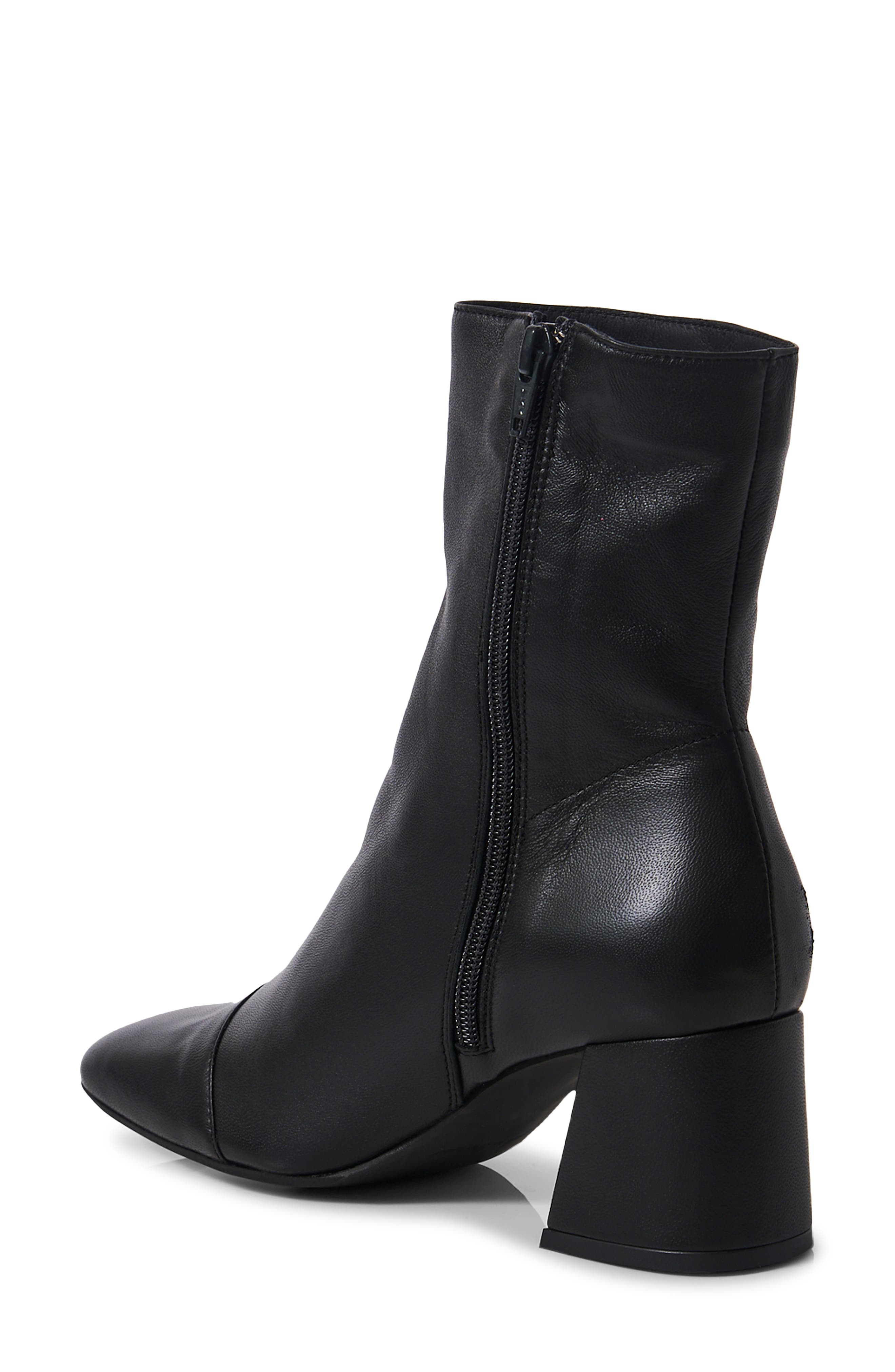 Free People Wisteria Cap Toe Bootie, Alternate, color, Black Suede