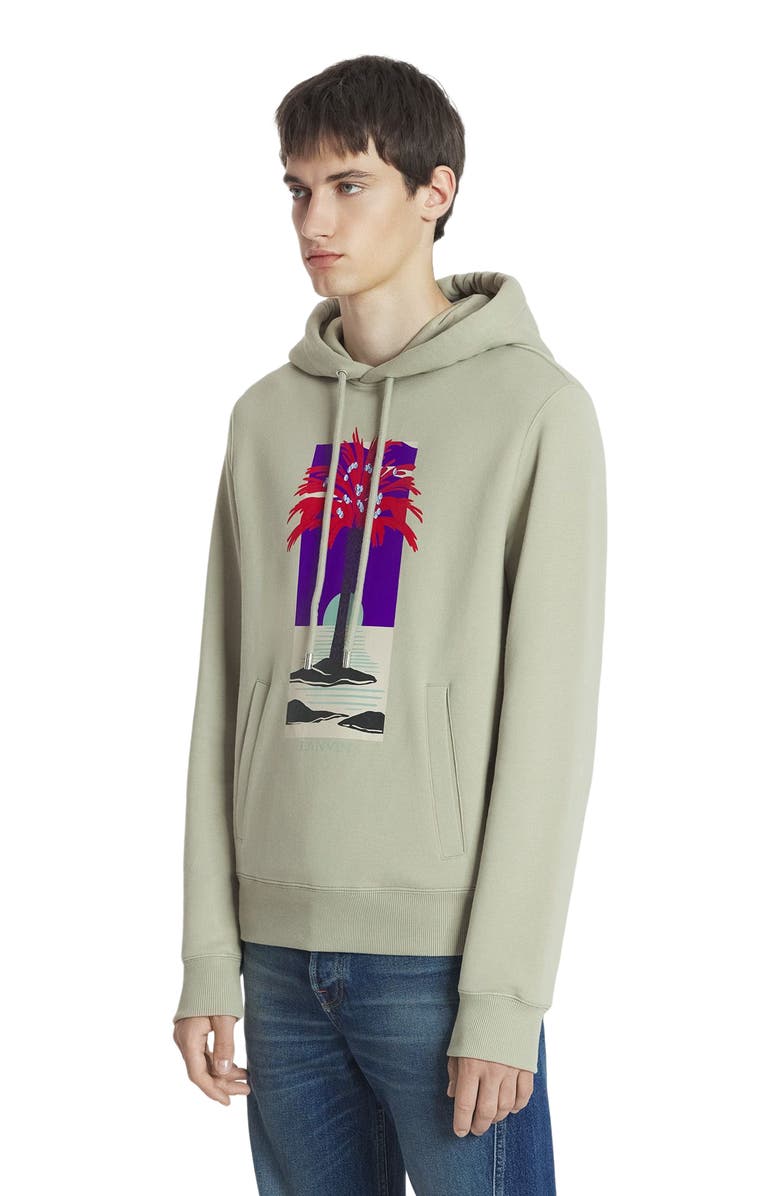 Lanvin PRINTED HOODIE, Alternate, color, 