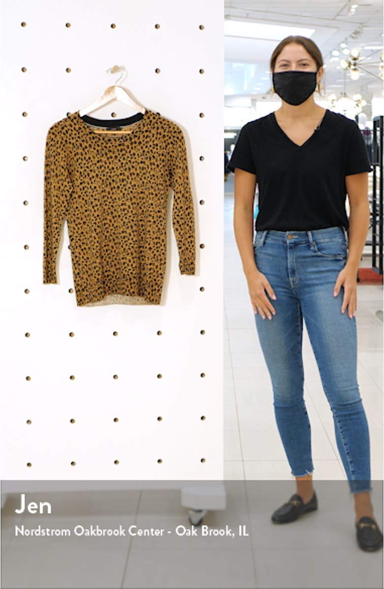 Leopard Print Merino Wool Sweater, sales video thumbnail
