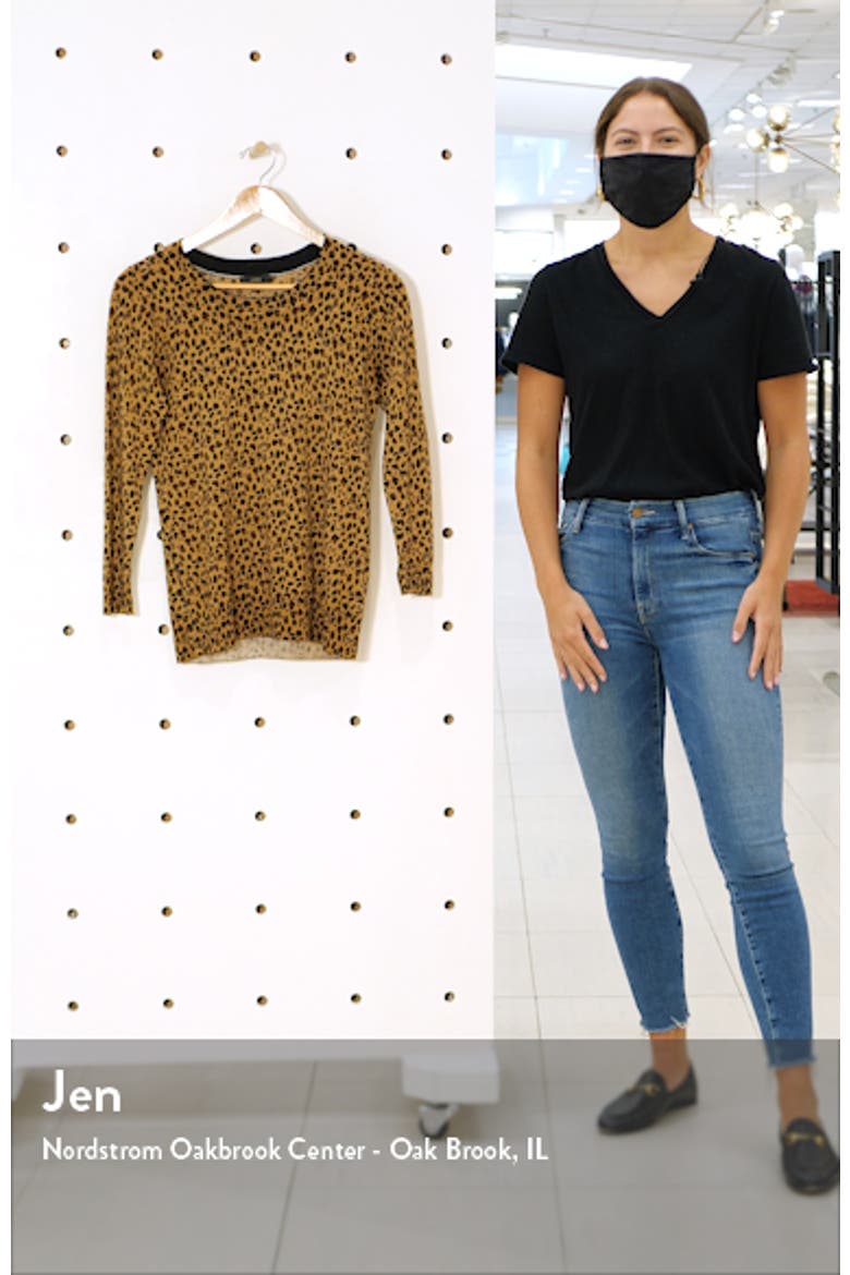 Leopard Print Merino Wool Sweater (Nordstrom Exclusive) video