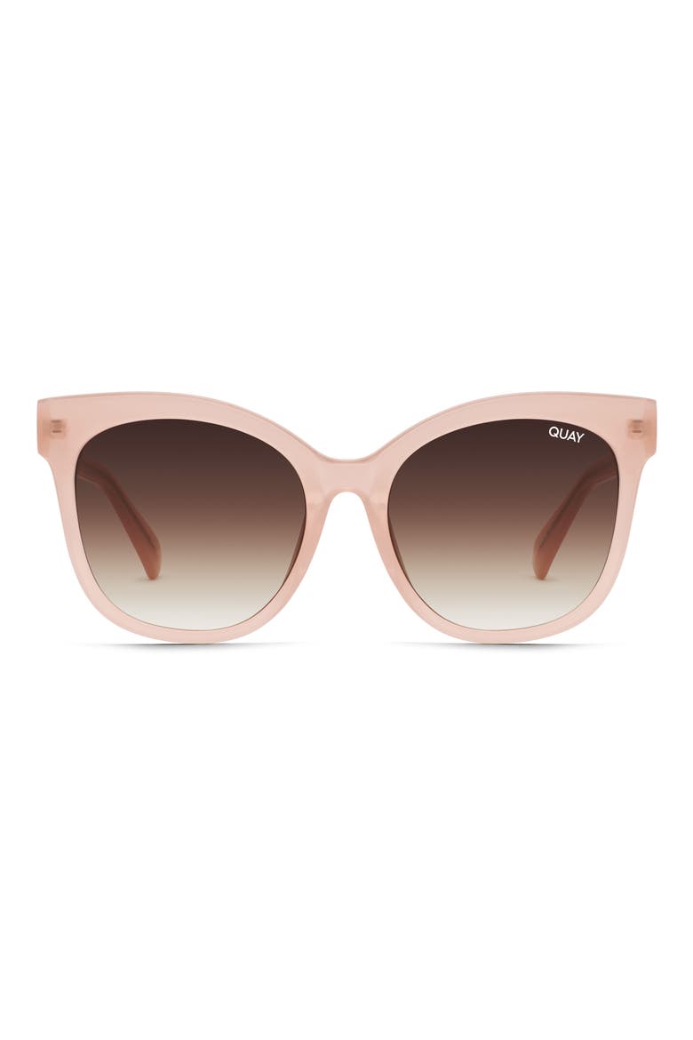 It's My Way 59mm Cat Eye Sunglasses, Main, color, MILKY BLUSH / BROWN LENS