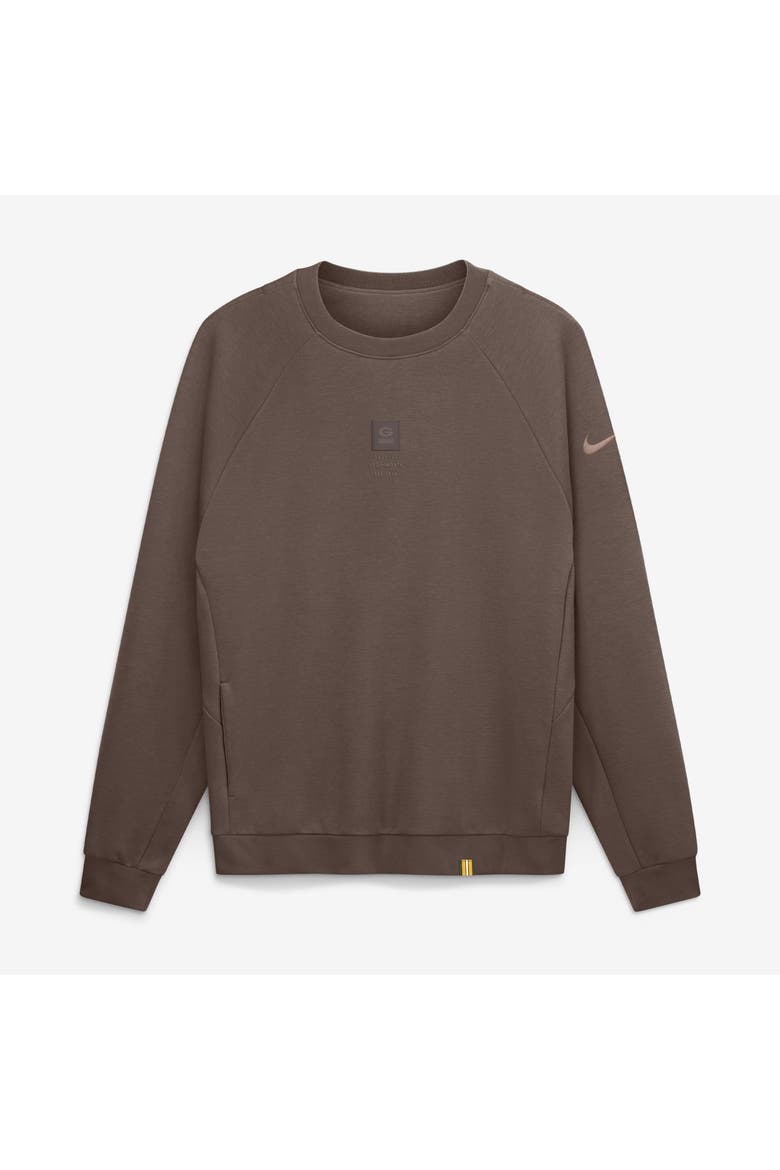 Men's Nike Brown Green Bay Packers Full Defense Dri-FIT Primary Sweatshirt, Main, color, Brown