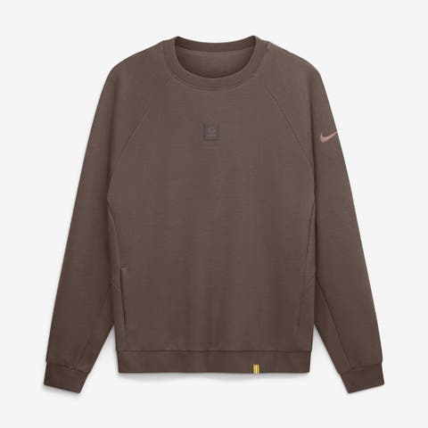 Men's Nike Brown Green Bay Packers Full Defense Dri-FIT Primary Sweatshirt