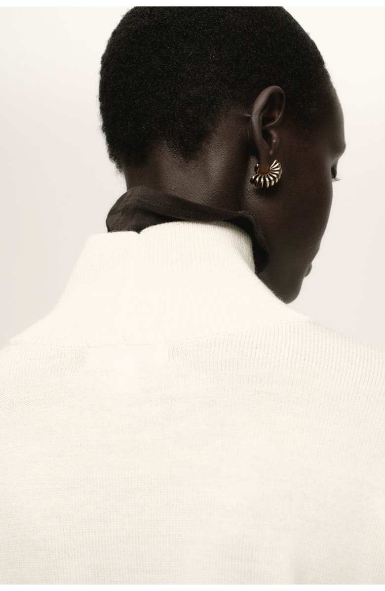 H&M Merino Wool Turtleneck Jumper, Alternate, color, Cream