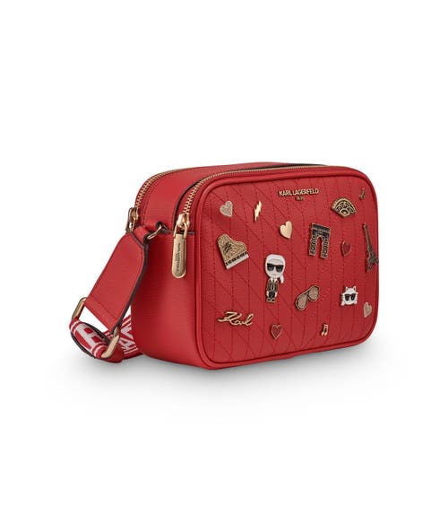 Karl Lagerfeld Paris Maybelle Crossbody In Red