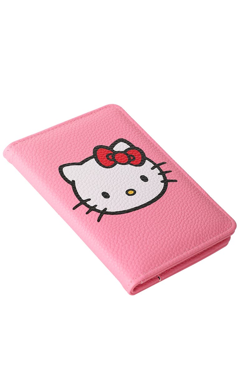 Pink Pebbled Travel Passport Holder, Alternate, color, Pink