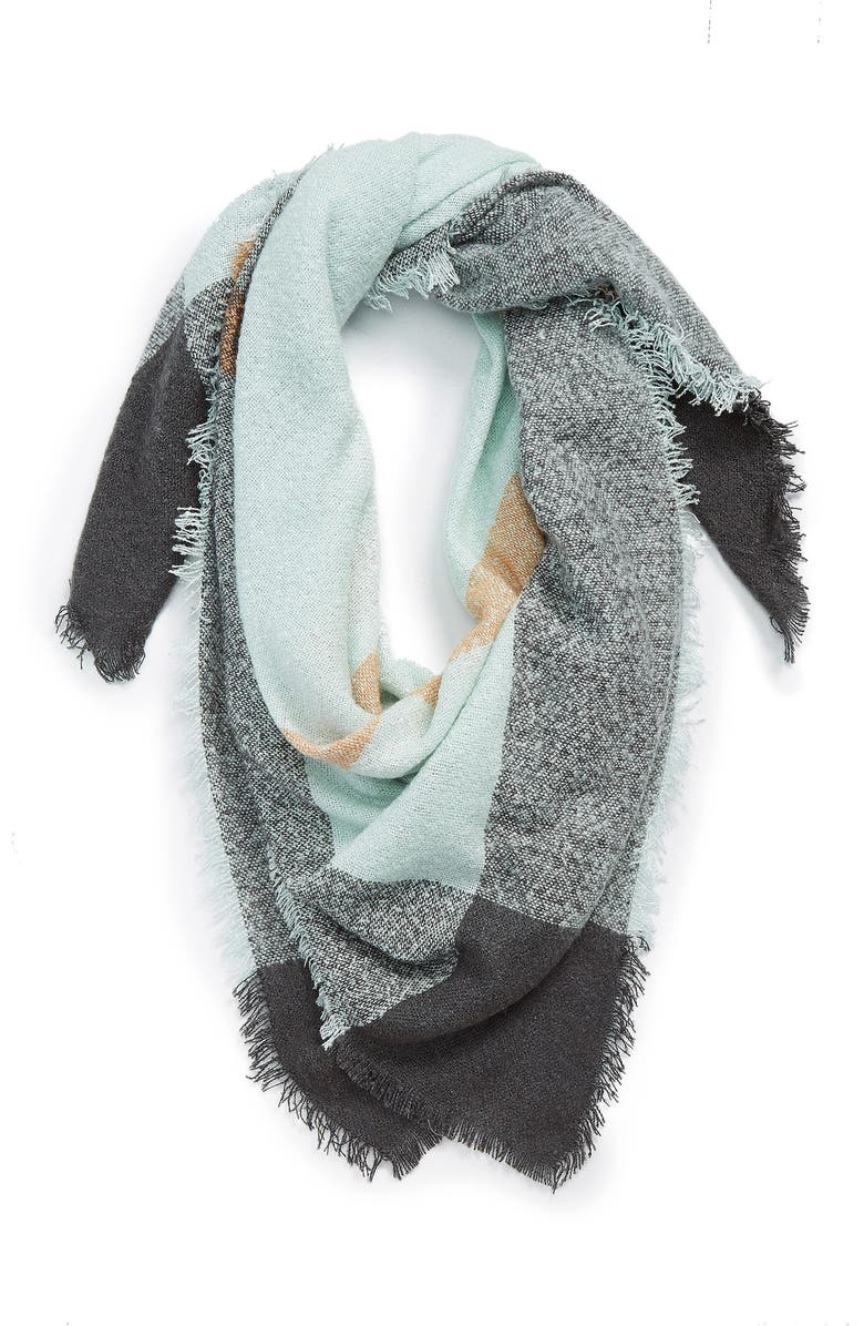 David & Young Square Blanket Scarf, Main, color, 