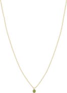 Zoë Chicco 14K Gold Bezel Birthstone Necklace