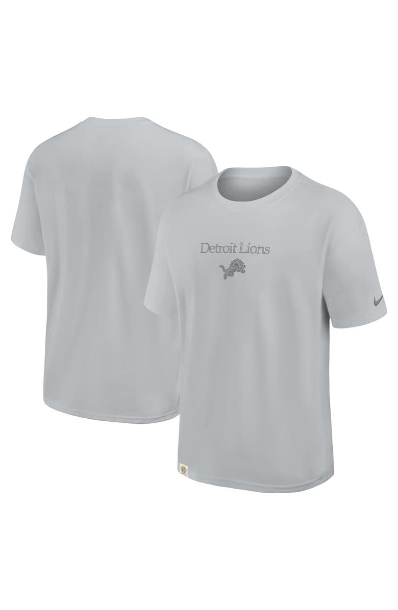 Nike Men's Nike Gray Detroit Lions Glory Max90 T-Shirt, Main, color, Gray