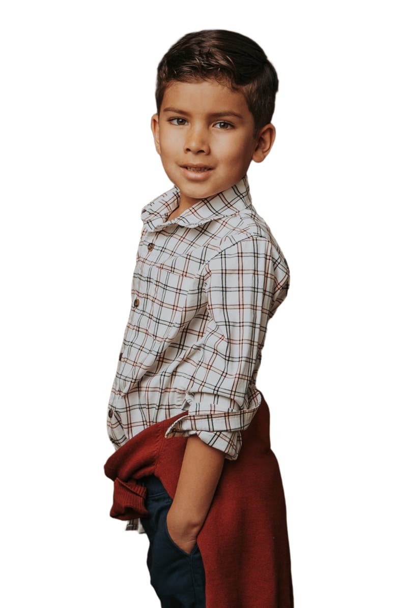 Hope & Henry Boys' Organic Stretch Poplin Shirt, Kids, Alternate, color, 