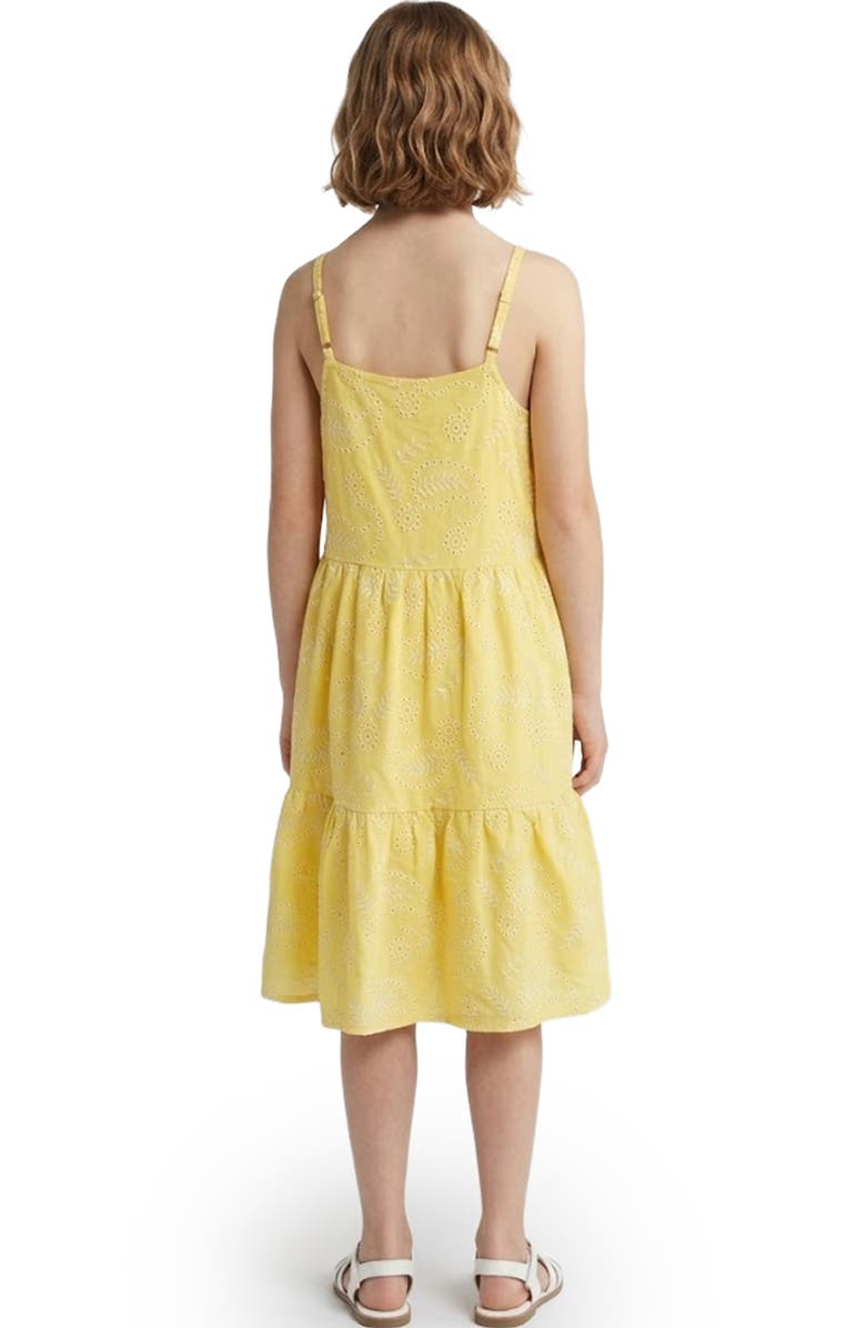 Hayden Girls Kids' Floral Embroidery Sleeveless Dress, Alternate, color, Yellow