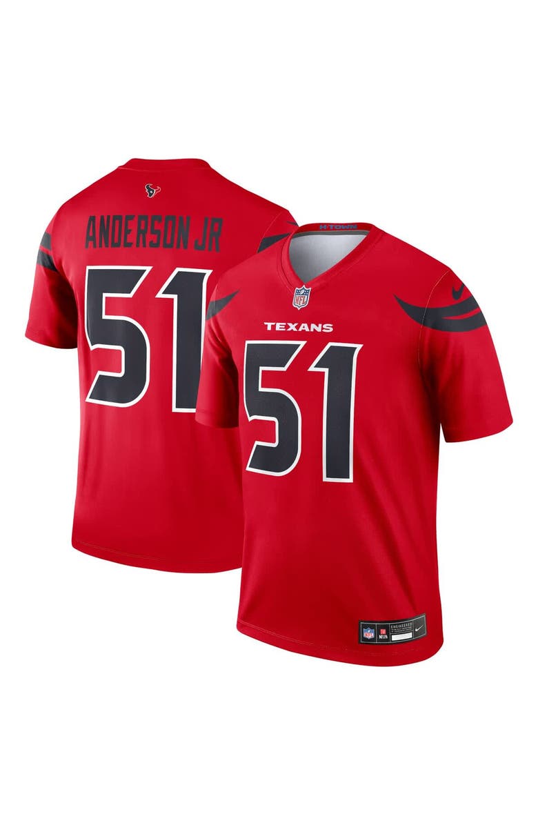 Nike Men's Nike Will Anderson Jr. Red Houston Texans Legend Jersey, Main, color, Red