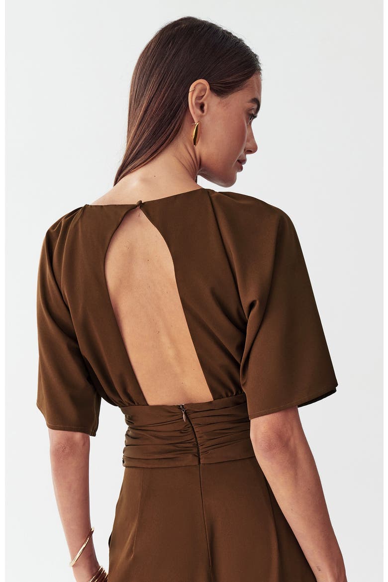 Penny Jumpsuit, Alternate, color, Chocolate