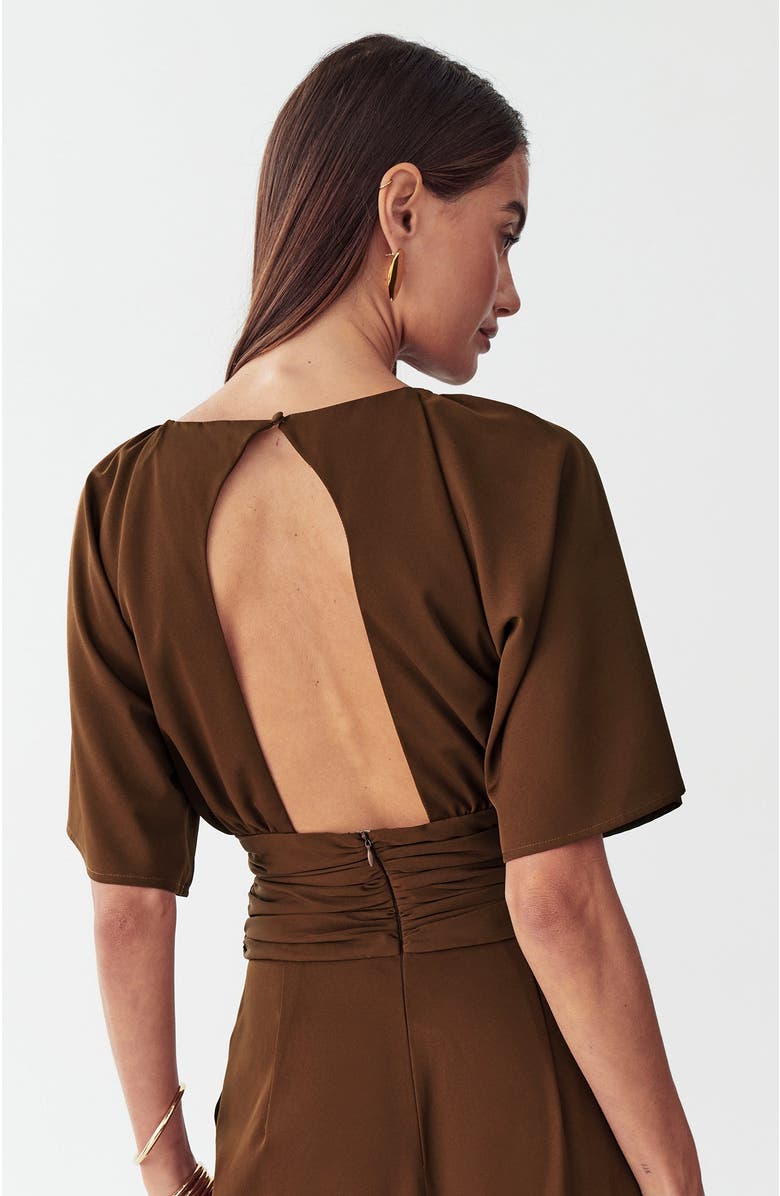 WILLA Penny Jumpsuit, Alternate, color, Chocolate