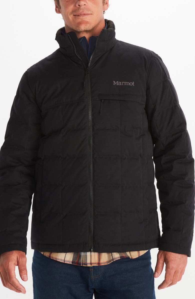 Marmot Burdell Water Resistant 600 Fill Power Down Jacket, Main, color,