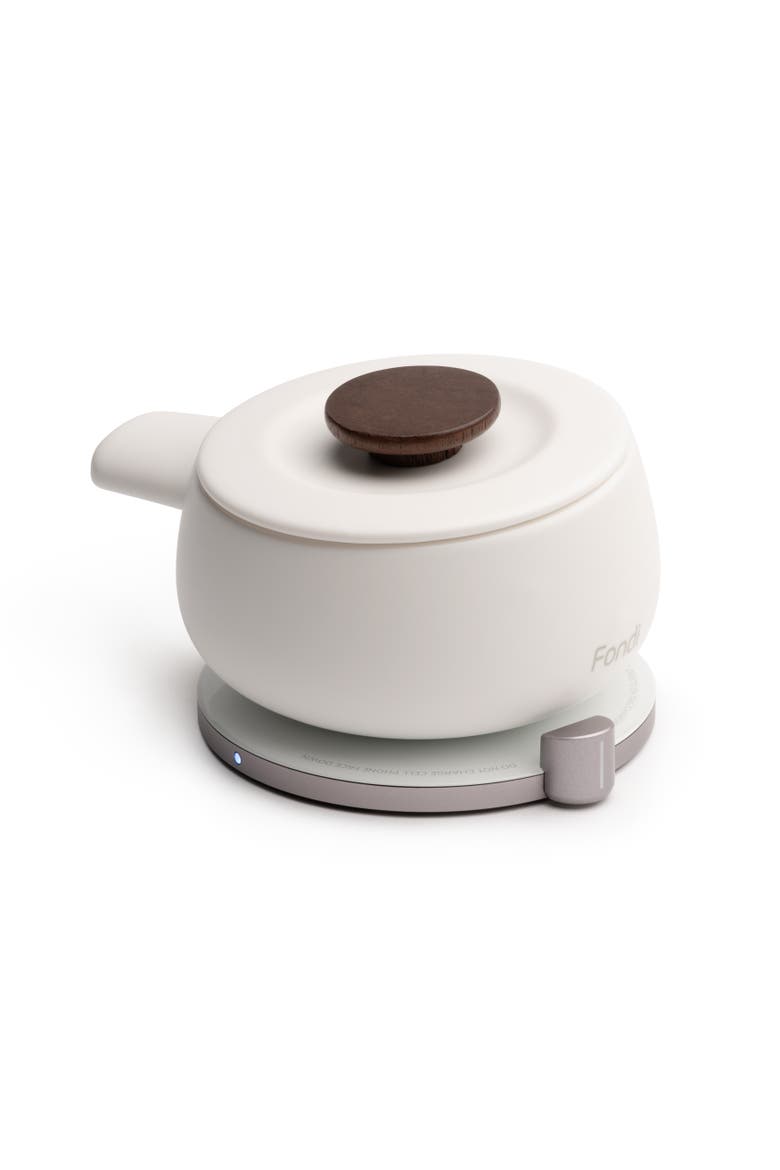 Fondi Self-Heating Fondue Set, Alternate, color, Jasmine White