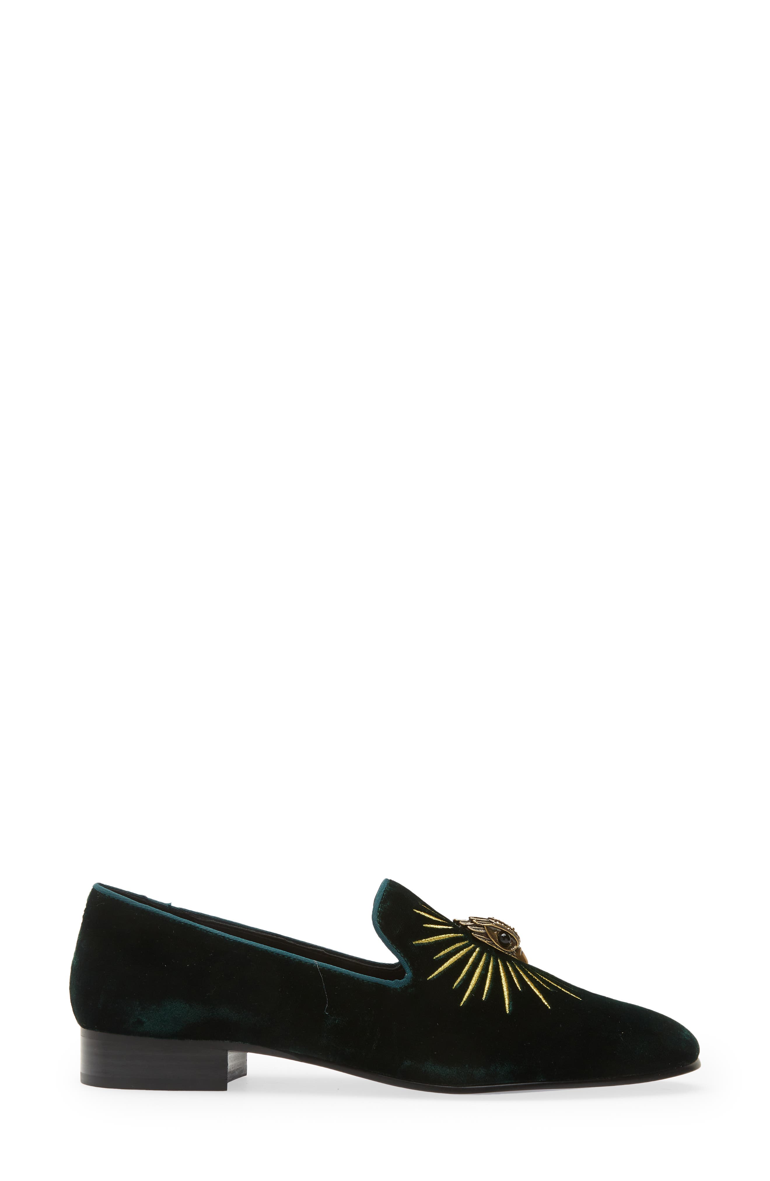 Kurt Geiger London Ace Eagle Velvet Loafer, Alternate, color, 