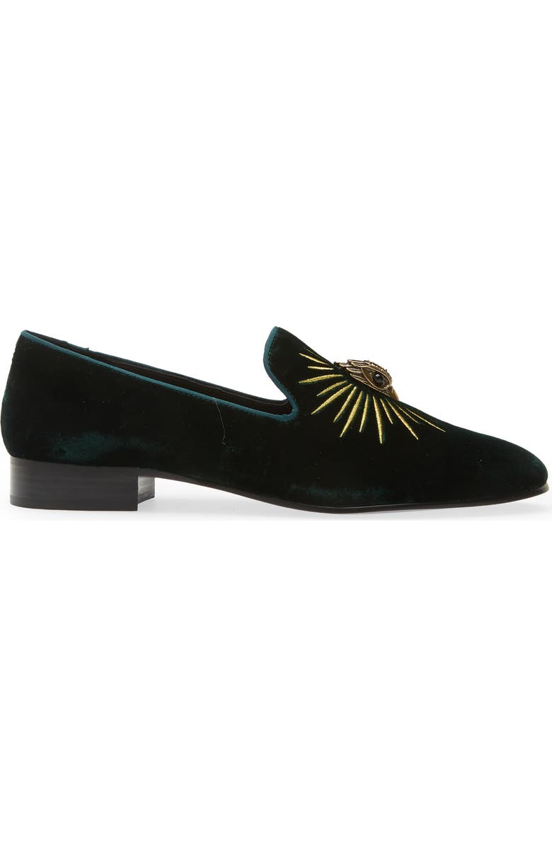 Kurt Geiger London Ace Eagle Velvet Loafer, Alternate, color,