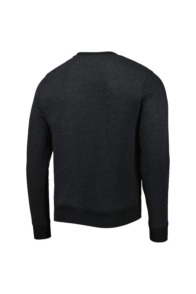 Men's '47 Heathered Black Carolina Panthers Bypass Tribeca Pullover Sweatshirt, Alternate, color, Black