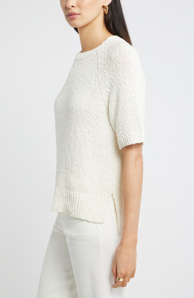 Nordstrom Raglan Sleeve Crewneck Sweater, Alternate, color, Ivory Tofu