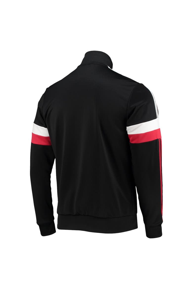 Men's adidas Black Manchester United 3-Stripes AEROREADY Full-Zip Track Jacket, Alternate, color, Black