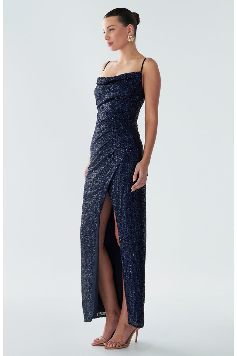 Indy Dress, Alternate, color, Navy Sequin