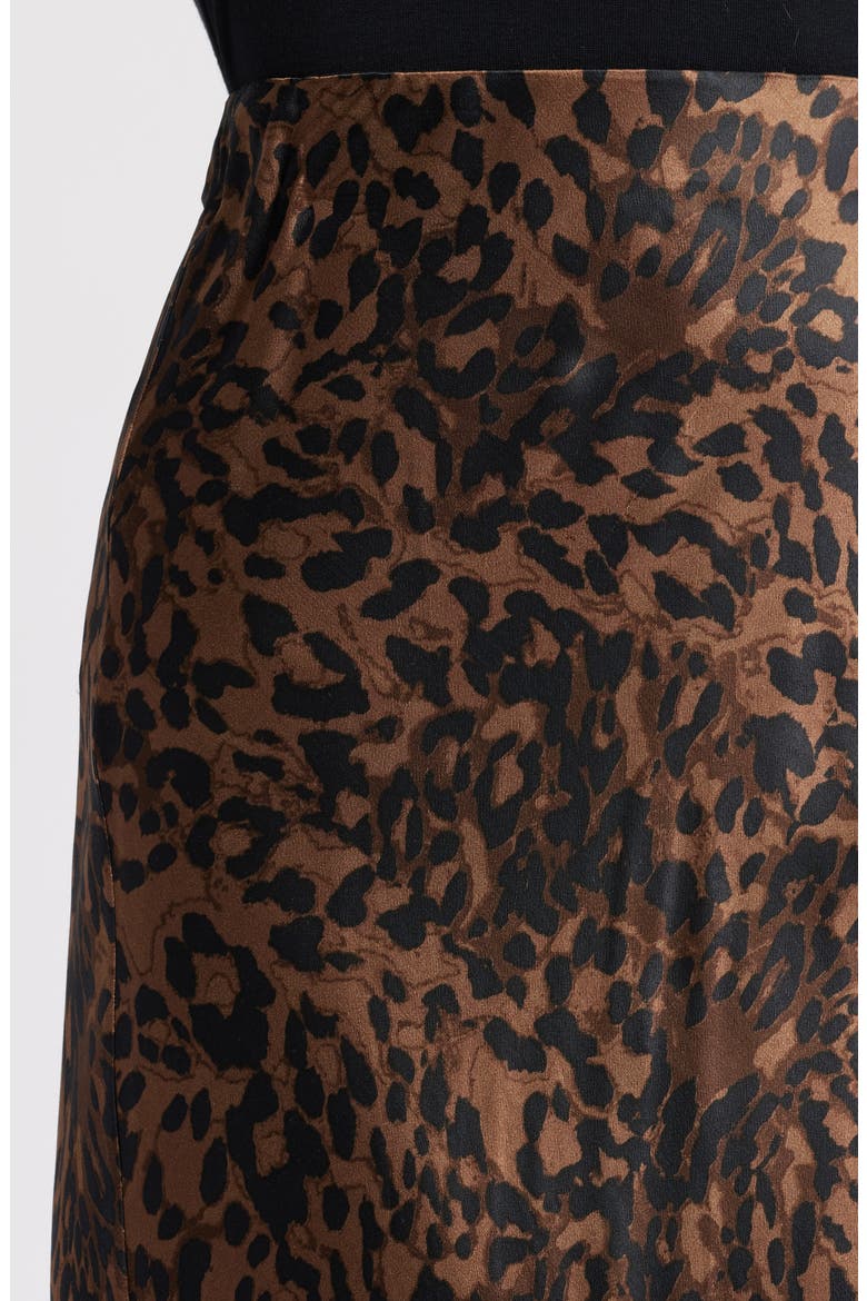 Romina Satin Maxi Skirt, Alternate, color, GINGER SPOTTED