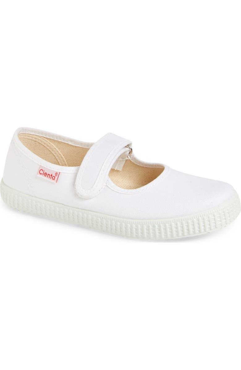 Cienta Mary Jane Sneaker, Main, color, White