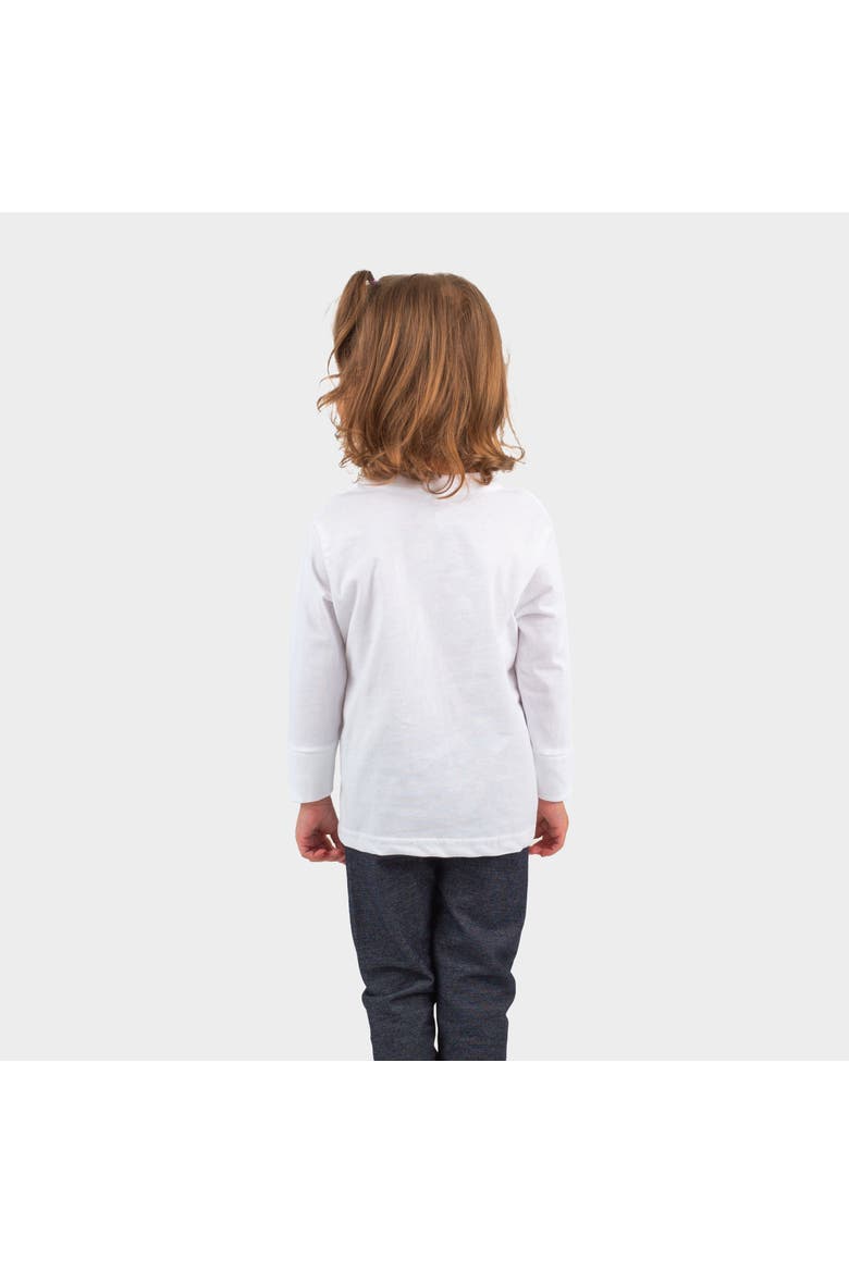 Hello Fall Leaf Toddler Long Sleeve Graphic Tee, Alternate, color, White