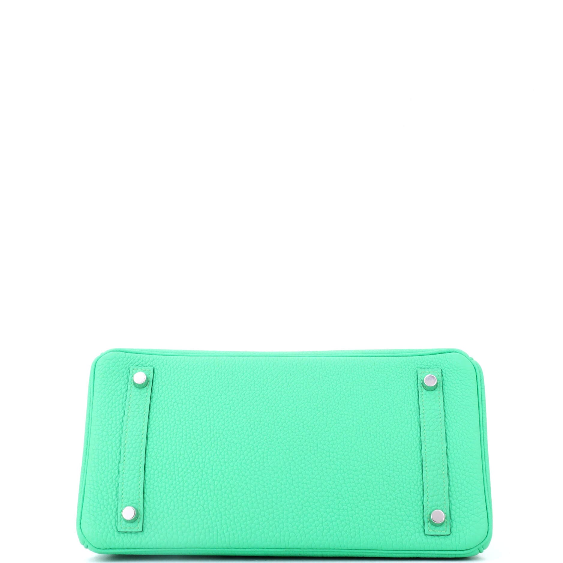 Pre-Owned Hermes Birkin Handbag Green Togo with Palladium Hardware 30, Alternate, color, Vert Comics