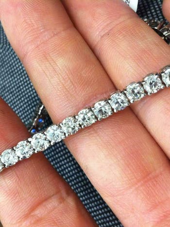 10Ct Diamond Tennis Bracelet 14k White Gold Lab Grown 7"
