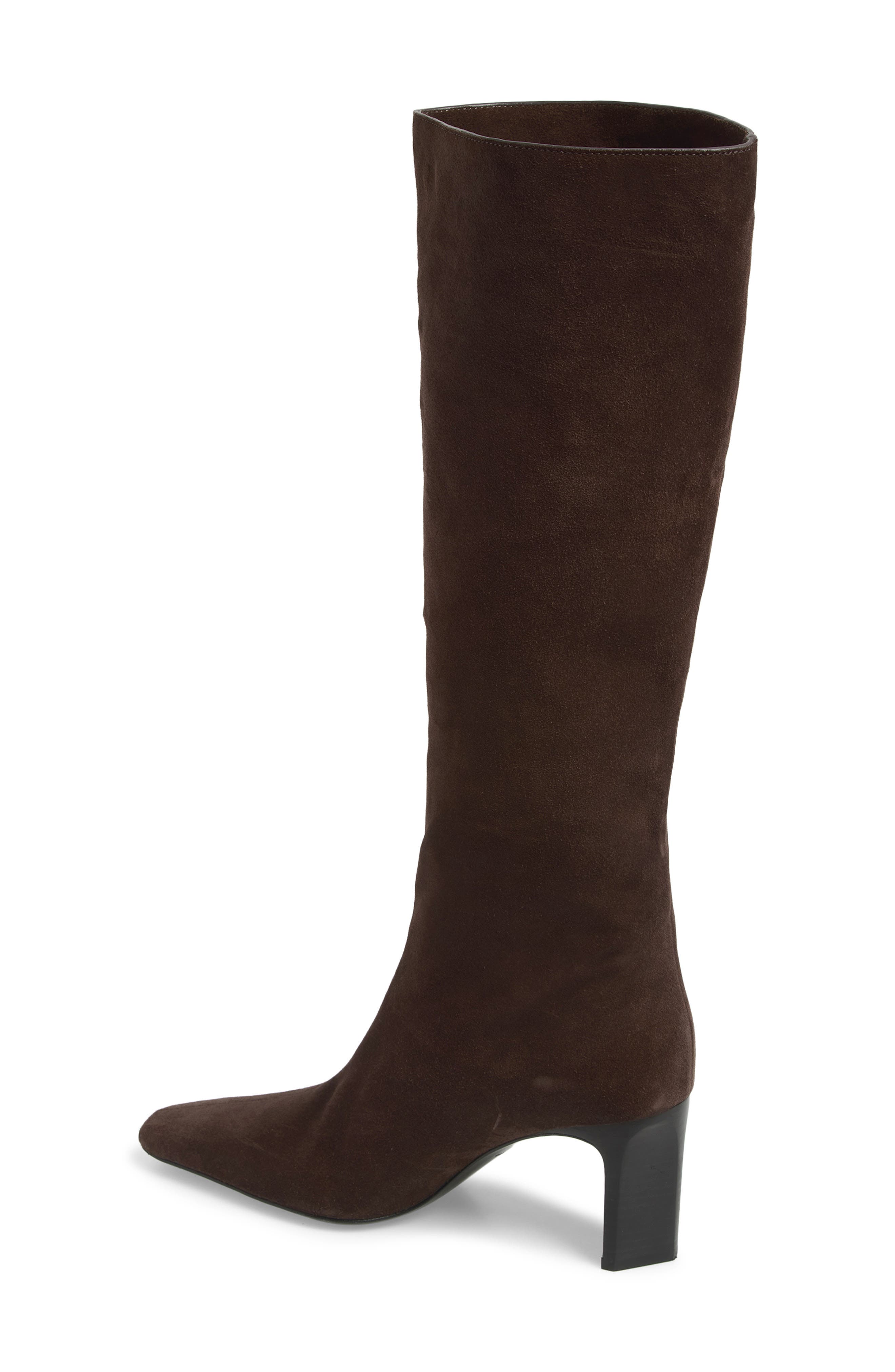 Kristie Knee High Boot, Alternate, color, DARK CHOCOLATE SUEDE