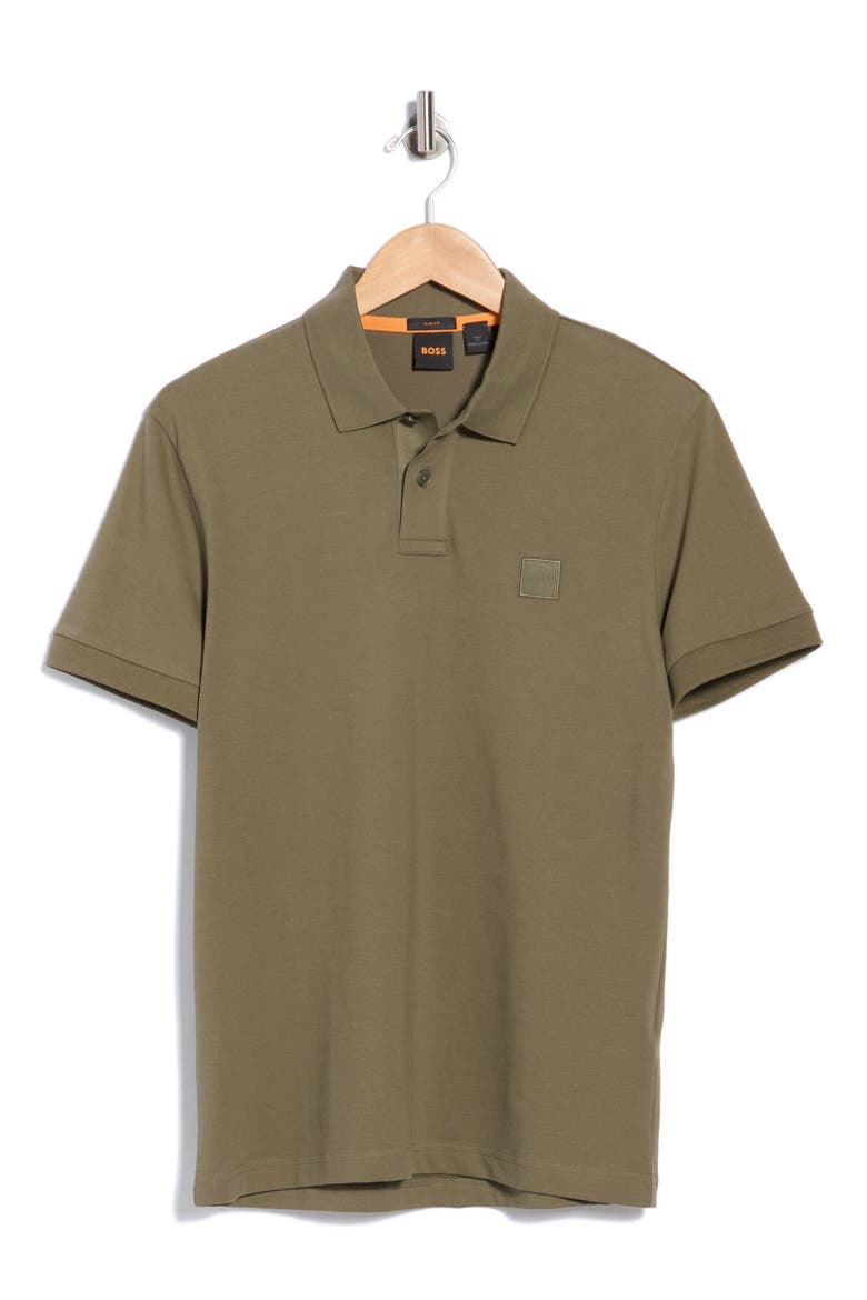 Passenger Stretch Cotton Polo, Main, color, OPEN GREEN