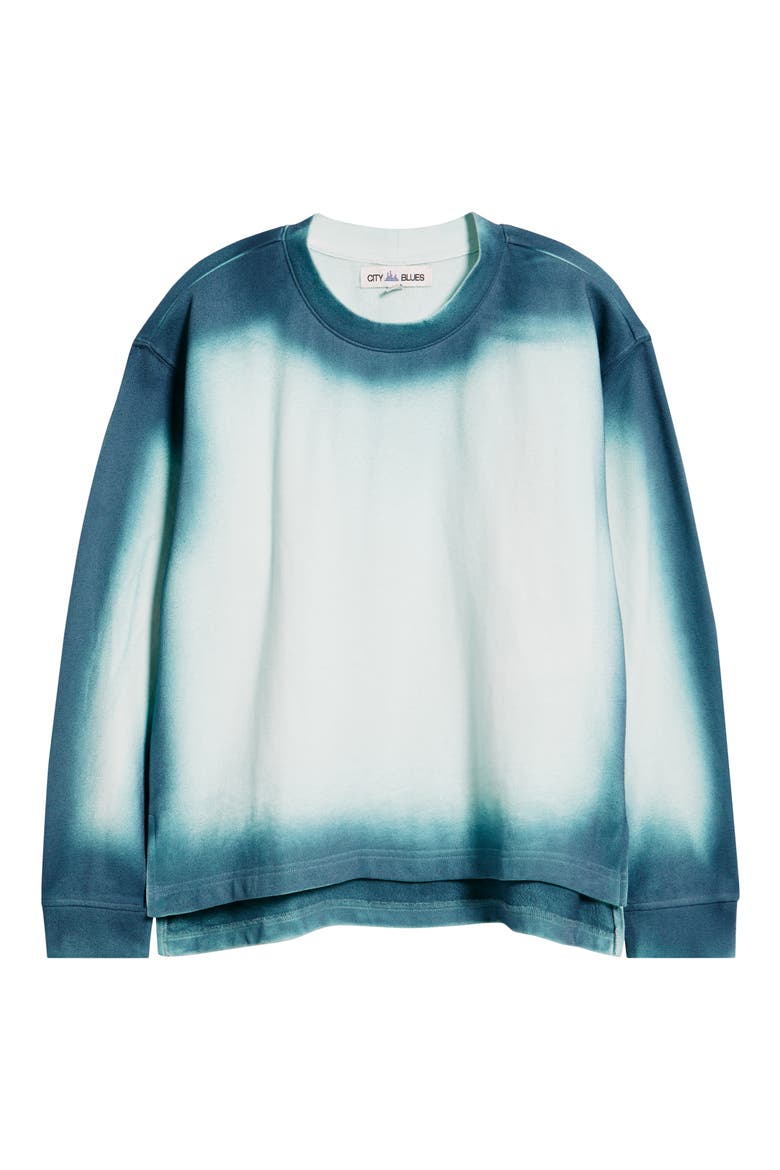 Spot Dye Terry Sweatshirt, Alternate, color, MINT