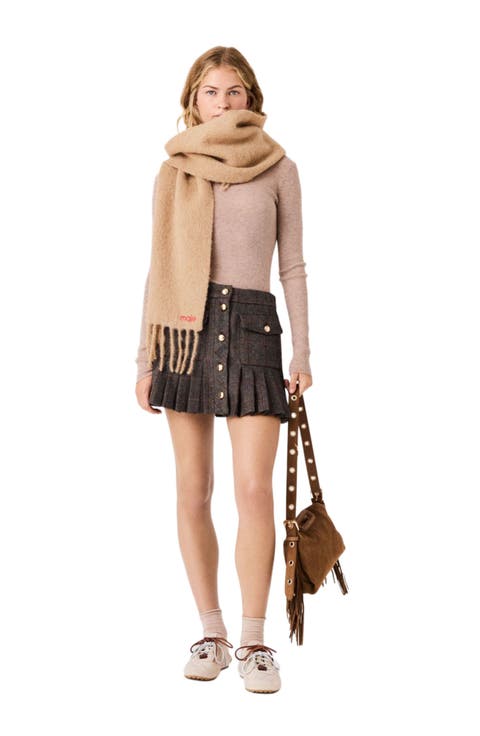 Short Checked Skirt