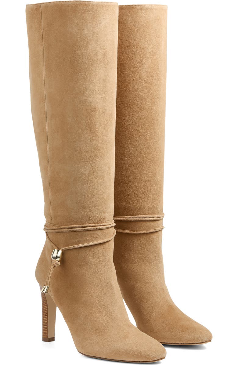 LK Bennett Loretta Knee HIgh Boot, Main, color, Camel