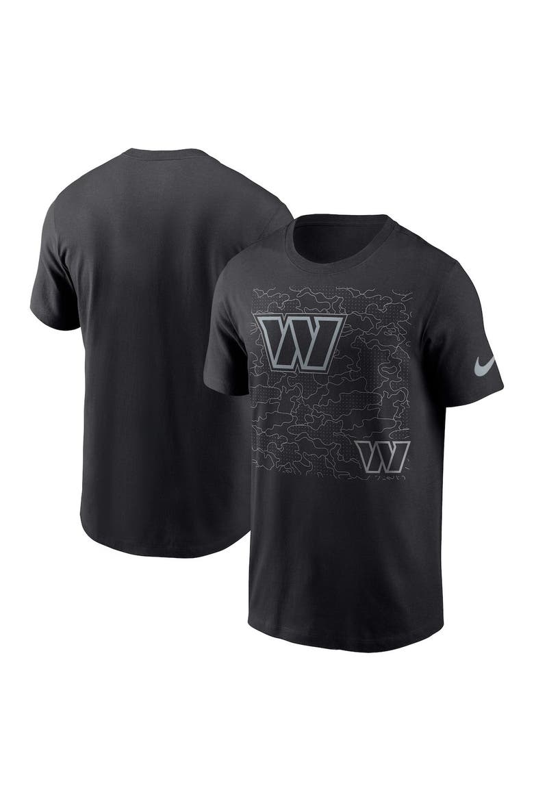 Men's Nike Black Washington Commanders RFLCTV T-Shirt, Alternate, color, Black