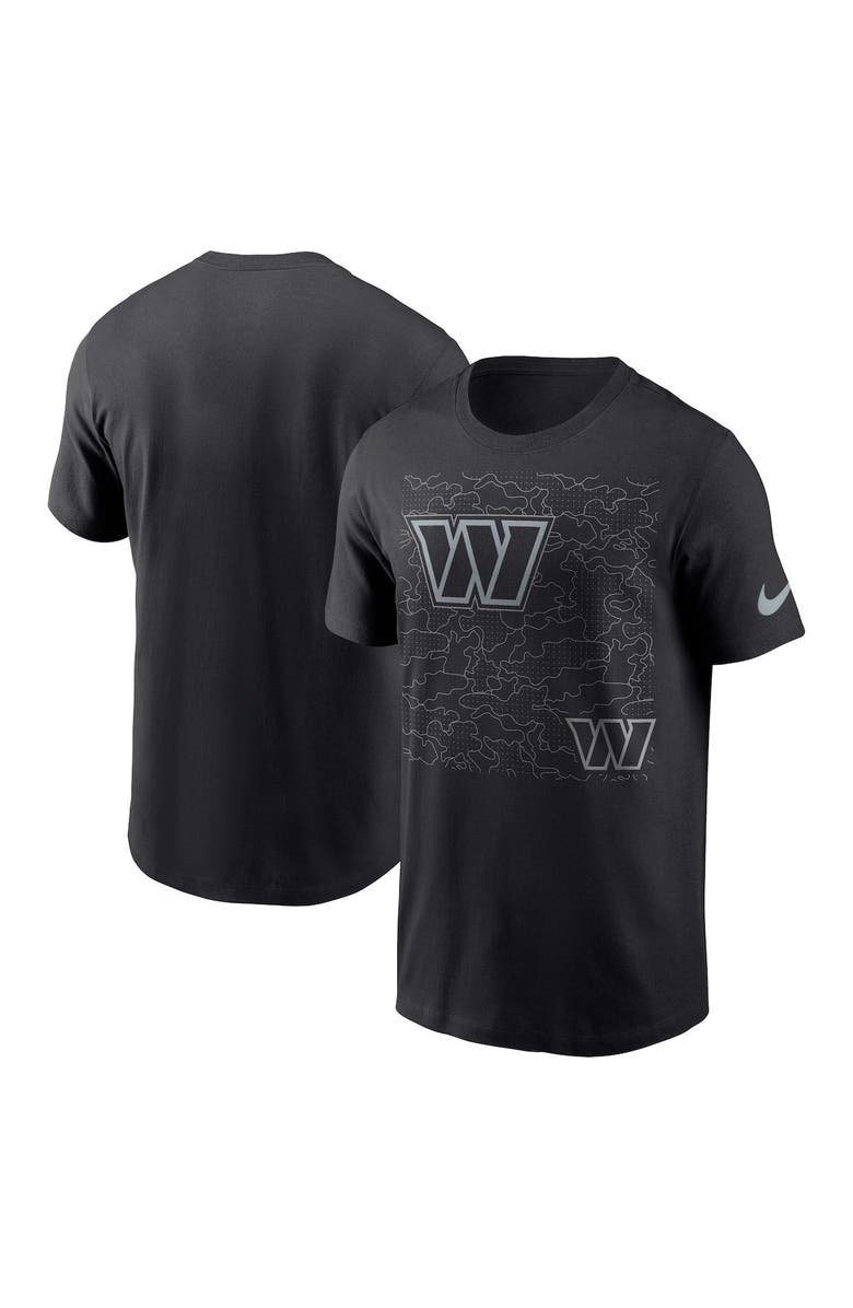 Nike Men's Nike Black Washington Commanders RFLCTV T-Shirt, Alternate, color, Black