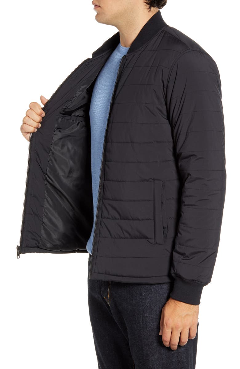 Nordstrom Men's Shop Quilted Bomber Jacket, Alternate, color, 